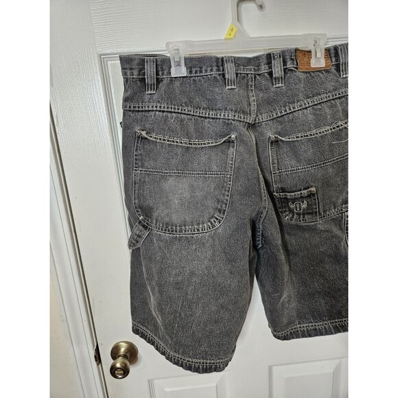 Vintage Y2K Outkast Clothing 38x12 Baggy Denim Shorts Hip Hop VTG 90s Andre 3000 - Picture 7 of 8
